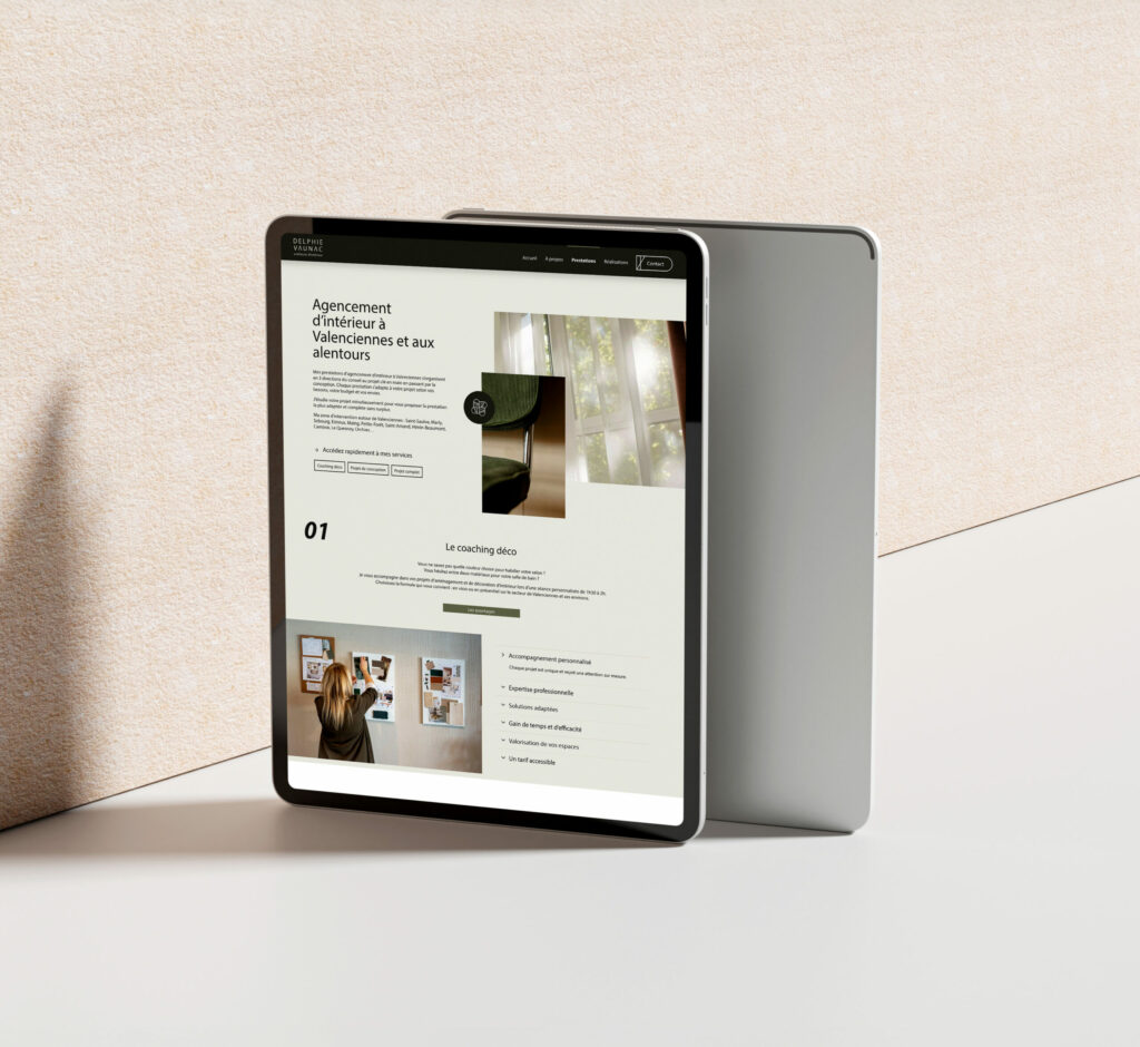 site vitrine de Delphie Vaunac, architecte d'interieur à Valencienne